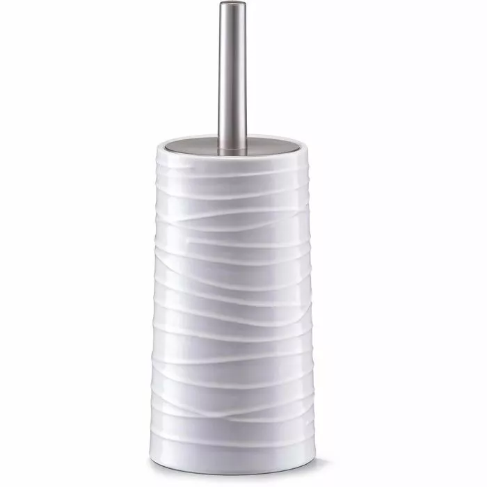 Zeller WC-Bürste Weiß, Bürstenhalter Aus Keramik 1 Zeller WC-Bürste Weiß, Bürstenhalter Aus Keramik
