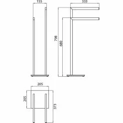 Emco Handtuchhalter Loft, Freistehend, Handtuchständer Mit 2 Stangen, Chrom -Tischlampen Verkäufe 05f8faa7550861f86a36025fec2a5c14fa2bc09e handtuchhalter emco loft freistehend