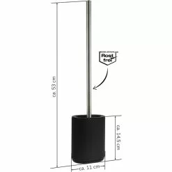 Bremermann WC-Bürste WC-Garnitur Barbena, Schwarz, Bürstenhalter Aus Edelstahl, Zur Wandmontage -Tischlampen Verkäufe 09decb8b176f51f55ca07be43cd002b3ee9561c3 wc buerste bremermann wc garnitur barbena schwarz