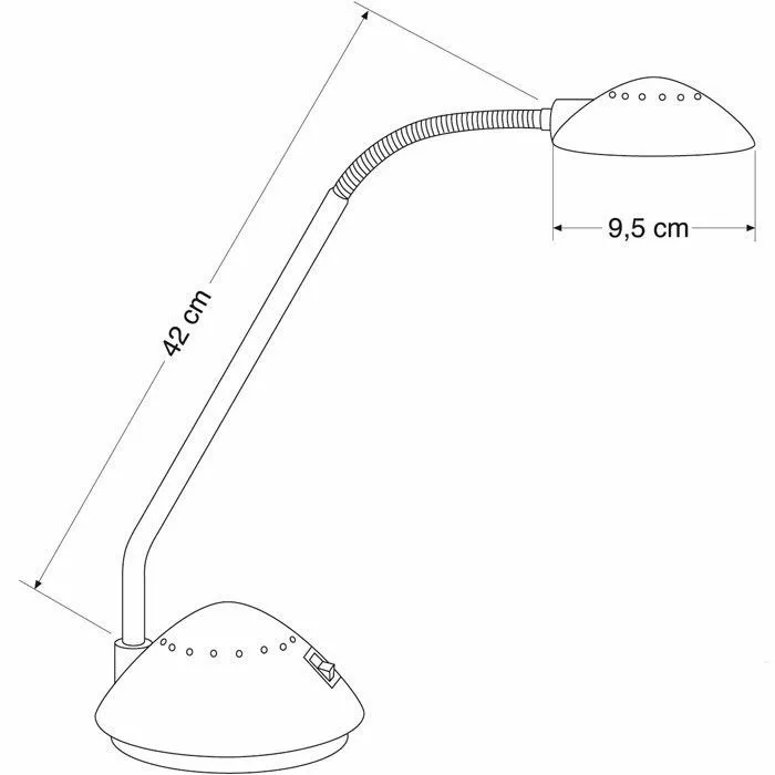 Alco 954 Arc II Schreibtischlampe Schwarz 2 Alco 954 Arc II Schreibtischlampe Schwarz – Bild 2