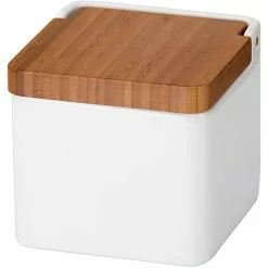 Tescoma Zuckerdose Online 900884 Mit Bambusdeckel, Aus Porzellan, Weiß