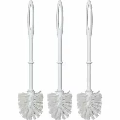 Wenko WC-Bürste Weiß, Ersatzbürste Mit Kunststoffgriff, 3 Stück