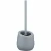 Wenko WC-Bürste Badi, Grau, Bürstenhalter Aus Keramik, Mit Silikonbürste