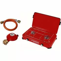 ROTHENBERGER Industrial Rothenberger-Industrial Gaskocher 35940, Duo, 2 Flammig, Mit Schlauch & Regler, Für Gasflasche