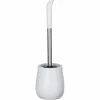 Wenko WC-Bürste Sydney, Weiß, Bürstenhalter Aus Kunststein, Mit Silikonbürste