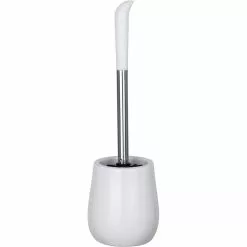 Wenko WC-Bürste Sydney, Weiß, Bürstenhalter Aus Kunststein, Mit Silikonbürste