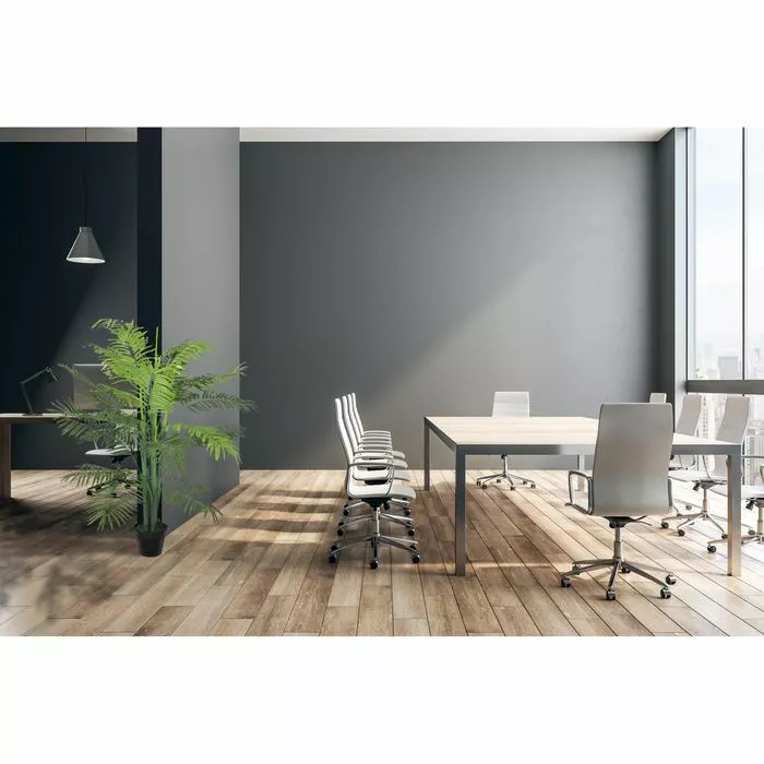 VidaXL Kunstpalme Phönix-Palme, Höhe 130 Cm, Dattelpalme, Mit Kunststoffstamm 2 VidaXL Kunstpalme Phönix-Palme, Höhe 130 Cm, Dattelpalme, Mit Kunststoffstamm – Bild 2