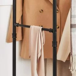 Songmics Garderobenständer HSR60B, Bis 110 Kg, Mit Rollen, Metall, Schwarz -Tischlampen Verkäufe 149c3cb8f64198e0337650fb48d4d5ae6ae20b74 garderobenstaender songmics hsr60b bis 110 kg