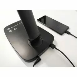 Unilux Schreibtischlampe Twistled LED, Dimmbar, USB, Lichtsensor, Mit Standfuß -Tischlampen Verkäufe 15df9d3bdca00d9de7f44fccd48bde74052e62ae schreibtischlampe unilux twistled led