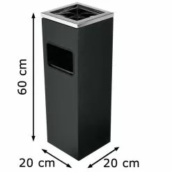 Böttcher-AG Aschenbecher 1122200, Kombi-Ascher Aus Stahl, 16 Liter, Schwarz -Tischlampen Verkäufe 2241e2638116c34b8028216e031e5412e7d1308c aschenbecher boettcher ag 1122200