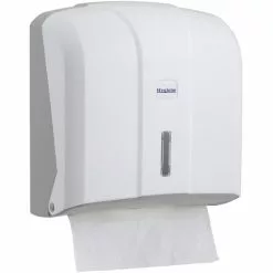 Böttcher-AG Handtuchspender Profi, Kunststoff, Für 500 Falthandtücher, Weiß