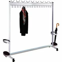 Kerkmann Garderobenständer Multiline, 6758, Mit Rollen, Metall, Silber