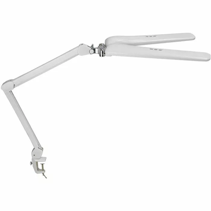 Maul Schreibtischlampe Maulcraft Duo LED, Dimmbar, Zwei Leuchtenköpfe, Weiß, Mit Tischklemme 1 Maul Schreibtischlampe Maulcraft Duo LED, Dimmbar, Zwei Leuchtenköpfe, Weiß, Mit Tischklemme