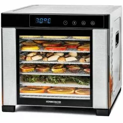 Rommelsbacher Dörrautomat DA 900, 600 Watt, 6 Etagen, Für Fleisch & Obst, Dörrfläche 30x31,5cm