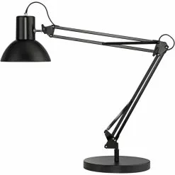 Unilux Schreibtischlampe Success 80, LED, Tischklemme, Standfuß, Schwarz