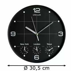 Unilux Wanduhr On Time Quarzuhr, Ø 30 Cm, Lautlos, Weltzeituhr, Schwarz 7 Unilux Wanduhr On Time Quarzuhr, Ø 30 Cm, Lautlos, Weltzeituhr, Schwarz -Tischlampen Verkäufe 2a02a63cbca18191f449f22265380c6e43a15d85 wanduhr unilux on time quarzuhr