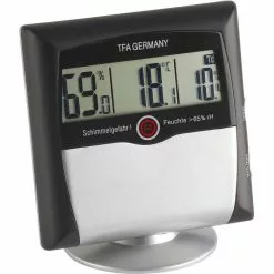 TFA Thermo-Hygrometer 30.5011 Comfort Control Digital, Alarm Bei Schimmelgefahr, Schwarz