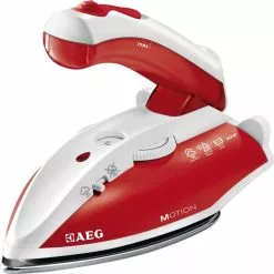 AEG Bügeleisen DBT 800 Motion, Rot, Reisedampfbügeleisen, Klappbar, 800 Watt, 60ml