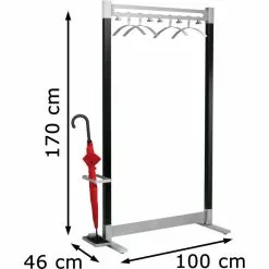 Kerkmann Garderobenständer Montana, 6552, Metall, Schwarz / Silber -Tischlampen Verkäufe 2fcadfa59236f17a86ee0ab49f51401142ab8da5 garderobenstaender kerkmann montana 6552
