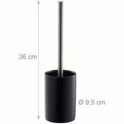 Relaxdays WC-Bürste Schwarz, Bürstenhalter Aus Keramik -Tischlampen Verkäufe 3025308d160760fad8b199fe1387c003aeef765a wc buerste relaxdays schwarz