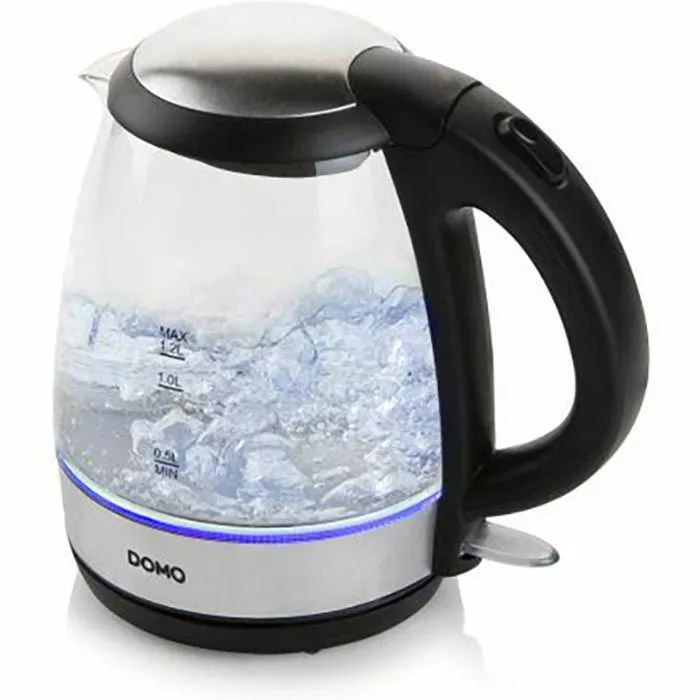 Domo Wasserkocher DO9218WK, 1,2 L, 2200 W, Glas, Innenbeleuchtung, Transparent 1 Domo Wasserkocher DO9218WK, 1,2 L, 2200 W, Glas, Innenbeleuchtung, Transparent
