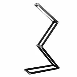 Infitronic Schreibtischlampe INLEDPLB LED, Dimmbar, Schwarz, USB, Faltbar, Standfuß, Mit Akku