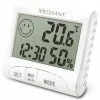 Medisana Thermo-Hygrometer HG 100 Digital, Uhrzeit, Weiß
