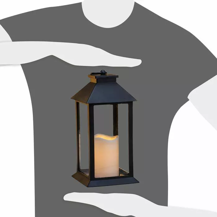 Böttcher-AG Laterne Flackern Mit LED-Licht, Kunststoff, Glas, Höhe 33 Cm 3 Böttcher-AG Laterne Flackern Mit LED-Licht, Kunststoff, Glas, Höhe 33 Cm – Bild 3