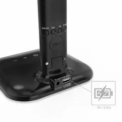 Kwmobile Schreibtischlampe LED, Dimmbar, USB, Uhr, Temperatur, Kalender, Schwarz -Tischlampen Verkäufe 38fee7c790b3466ef1c7373efb286f4ac32149a6 schreibtischlampe kwmobile led