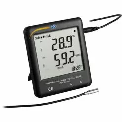 PCE Thermo-Hygrometer HT 114, Innen/außen, Digital, Mit Kabelfühler, Datenlogger