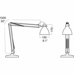 Luxo L-1 Schreibtischlampe LED Grau Tischklemme 3 Luxo L-1 Schreibtischlampe LED Grau Tischklemme -Tischlampen Verkäufe 39ef69750b434b6d4bbd109c2f3eaea269e08e79 schreibtischlampe luxo l 1 led