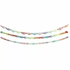 Papstar Girlande 18820, Bunt, Länge 4 M, Ø 12-18 Cm, Papier, Set, 3 Stück