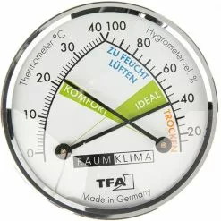 TFA Thermo-Hygrometer 45.2024 Analog, Verchromt -Tischlampen Verkäufe 3a5f1e0d2a49b051751ac4561016e6ece001ca49 thermo hygrometer tfa 45.2024 innen