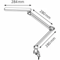 Hansa LED 4 Stars Schreibtischlampe Silber Klemme -Tischlampen Verkäufe 3c7cf84a762b45b3b027206cb19f5cc70c227d99 schreibtischlampe hansa led 4 stars