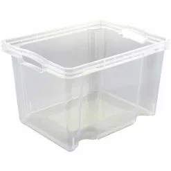 Keeeper Aufbewahrungsbox Franz 13,5 Liter, Kunststoff, Transparent, 35 X 27 X 21 Cm