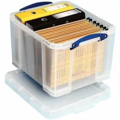 Really Useful Box Really-Useful-Box Aufbewahrungsbox 35C 35L, Mit Deckel, Kunststoff, Transparent, A4, 48 X 39 X 31cm