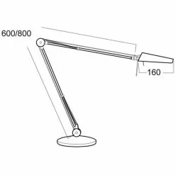 Luxo Schreibtischlampe Air T80 LED, Dimmbar, Aluminiumgrau, Mit Tischklemme -Tischlampen Verkäufe 4399de4b1b4cd857b17c9bf3d5cc400a8f499d18 schreibtischlampe luxo air t80 led
