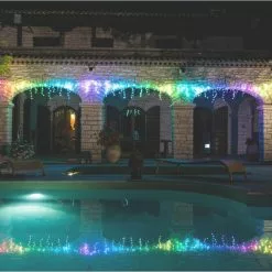 Lights4fun Lichterkette Twinkly 190, Innen + Außen, Eisregen, Per App Steuerbar, 190 LEDs, 5 M -Tischlampen Verkäufe 4417bf936e788f0623bd269740644c464c77e835 lichterkette lights4fun twinkly 190 innen plus aussen