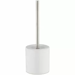 Relaxdays WC-Bürste Weiß, Bürstenhalter Aus Keramik