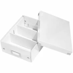 Leitz Aufbewahrungsbox 6057-00-01 Click&Store 4,5L, Mit Deckel, Pappe, Weiß, A5, 22 X 28 X 10cm -Tischlampen Verkäufe 4a9bcdec9b60b7fec1946c1f5530b1e628b2cb9b aufbewahrungsbox leitz 6057 00 01 clickundstore 4 5l