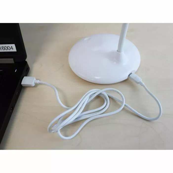 Unilux Schreibtischlampe Nelly LED, Dimmbar, Weiß, Mit Integriertem Akku, Standfuß 5 Unilux Schreibtischlampe Nelly LED, Dimmbar, Weiß, Mit Integriertem Akku, Standfuß – Bild 5