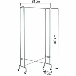 Unilux Garderobenständer Foldy, 400050665, Mit Rollen, Faltbar, Metall, Silber -Tischlampen Verkäufe 4c6f5653769fb743e1e8504006986f86db8ac8ef garderobenstaender unilux foldy 400050665