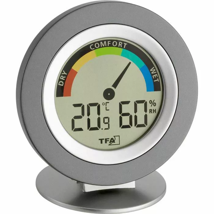 TFA Thermo-Hygrometer 30.5019 Cosy Digital, Grau 1 TFA Thermo-Hygrometer 30.5019 Cosy Digital, Grau