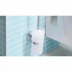Tesa WC-Bürste Klaam, Weiß / Chrom, Bürstenhalter Aus Glas, Zur Wandmontage -Tischlampen Verkäufe 5138f43965c99948d40ea6ade928ef9ebff90347 wc buerste tesa klaam weiss chrom