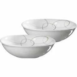 Ritzenhoff & Breker Ritzenhoff&Breker Schüssel Flirt Alina, 1,25 L, Schale 23cm, Porzellan Bunt, 2 Stück