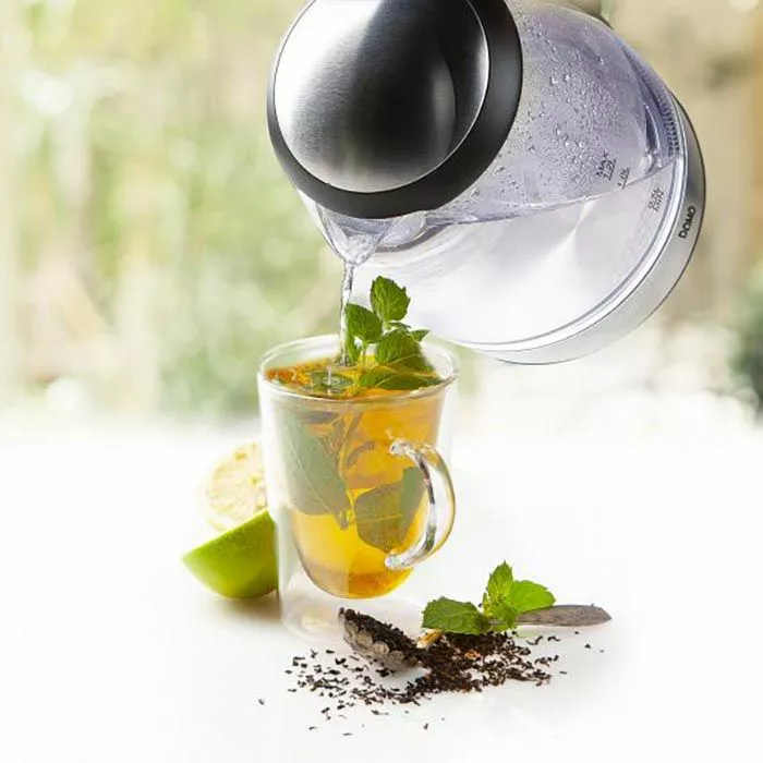 Domo Wasserkocher DO9218WK, 1,2 L, 2200 W, Glas, Innenbeleuchtung, Transparent 2 Domo Wasserkocher DO9218WK, 1,2 L, 2200 W, Glas, Innenbeleuchtung, Transparent – Bild 2