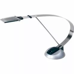 Maul Schreibtischlampe Maulprimus LED Colour Vario, Dimmbar, Silber, Mit Standfuß