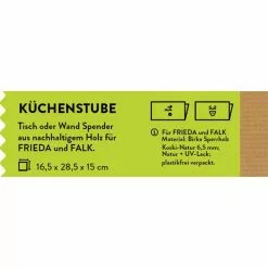 GreenHygiene Handtuchspender Küchenstube, Tischspender, Für Falk Und Frieda, Holz, Braun -Tischlampen Verkäufe 57a15cdb53f35c117f30bcfd64e9feb7a4aeb3fc handtuchspender greenhygiene kuechenstube