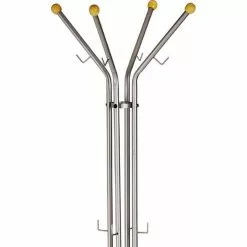 Alco Garderobenständer 2800, Mit 12 Haken, Metall, Silber -Tischlampen Verkäufe 57f0467ebae9255f8367d09b0700250e4f8cc60a garderobenstaender alco 2800