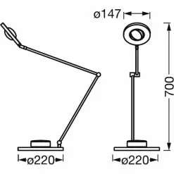 LEDVANCE Schreibtischlampe Panan Desk LED, Dimmbar, App-fähig, Standfuß -Tischlampen Verkäufe 58424d476f935238b05701025a8e47ff48d9a834 schreibtischlampe ledvance panan desk led